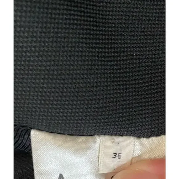 Acne Studios INEZ Wool Pleated Wide Leg Cropped Culotte Pant PSS17 Black Sz 36 - Picture 9 of 14